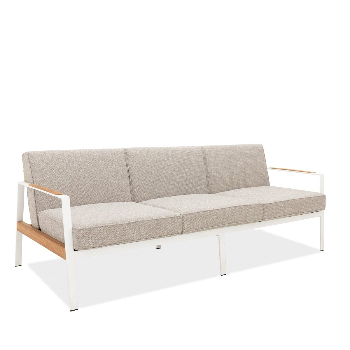 California Three Seat Sofa - White Frame