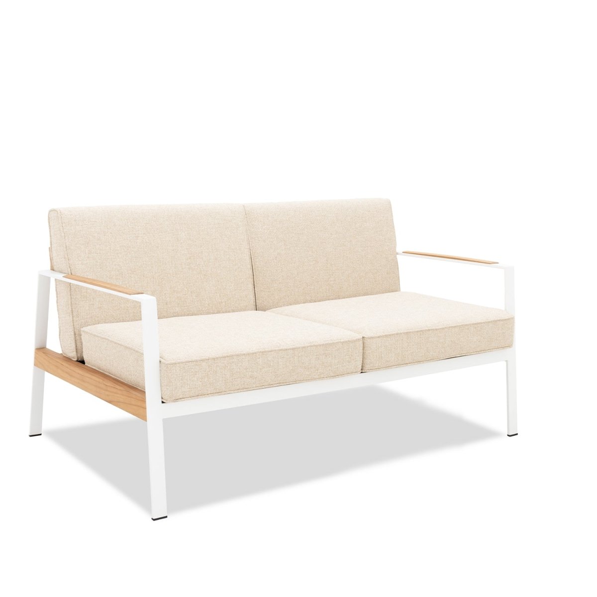 California Two Seat Sofa - White Frame