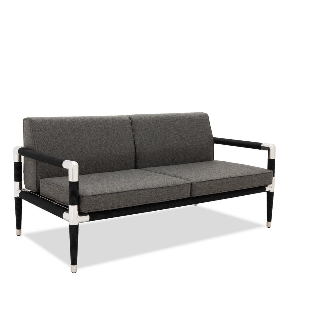 Marina 2 Seat Sofa - Black Rope