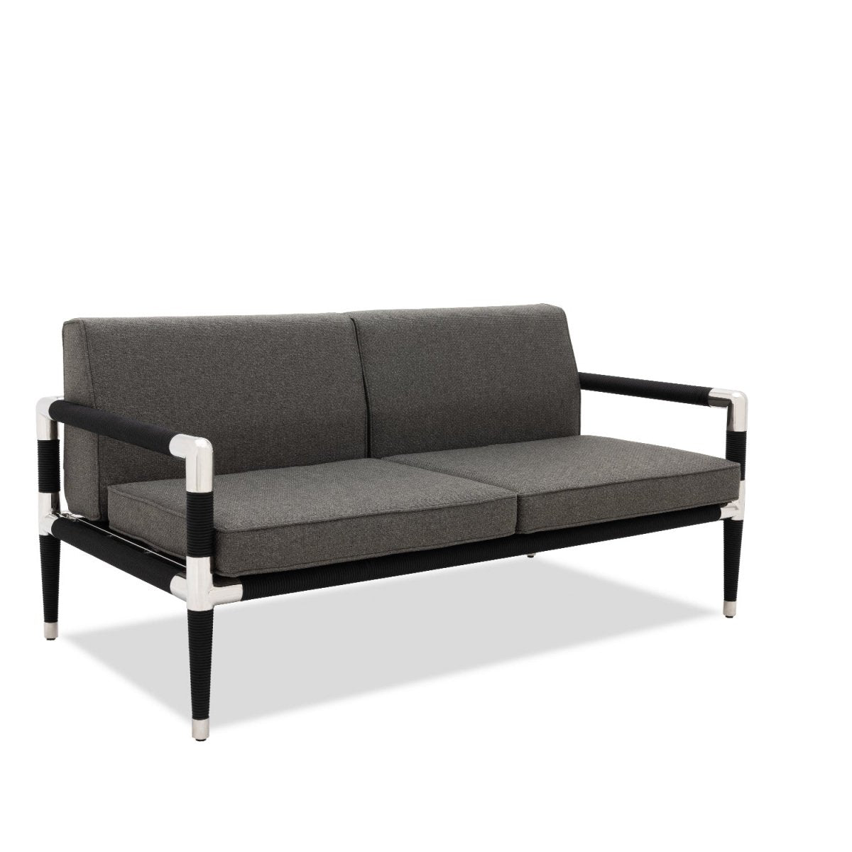 Marina 2 Seat Sofa - Black Rope