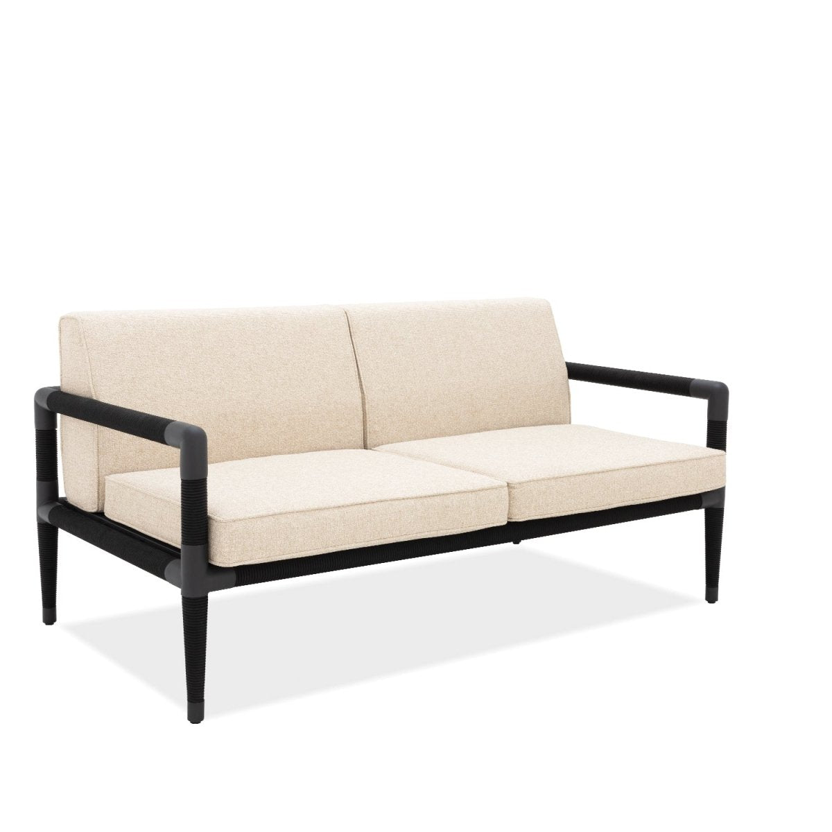 Marina 2 Seat Sofa - Black Rope