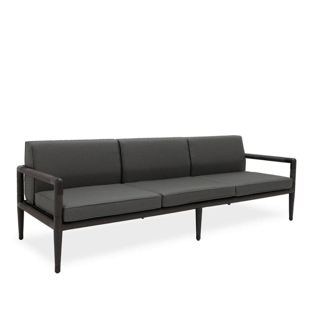 Marina 3 Seat Sofa - Espresso Rope