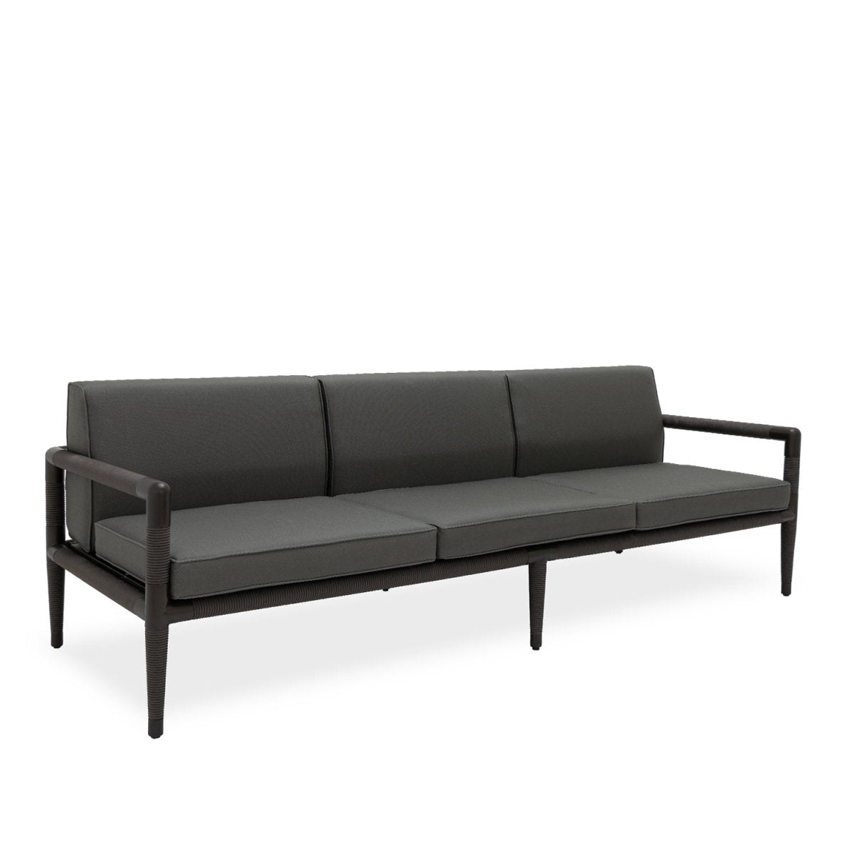 Marina 3 Seat Sofa - Espresso Rope