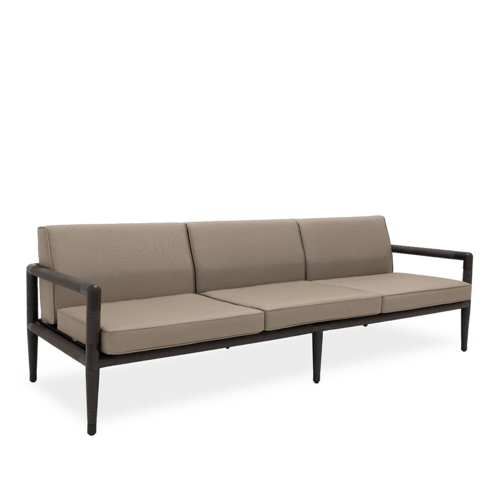 Marina 3 Seat Sofa - Espresso Rope