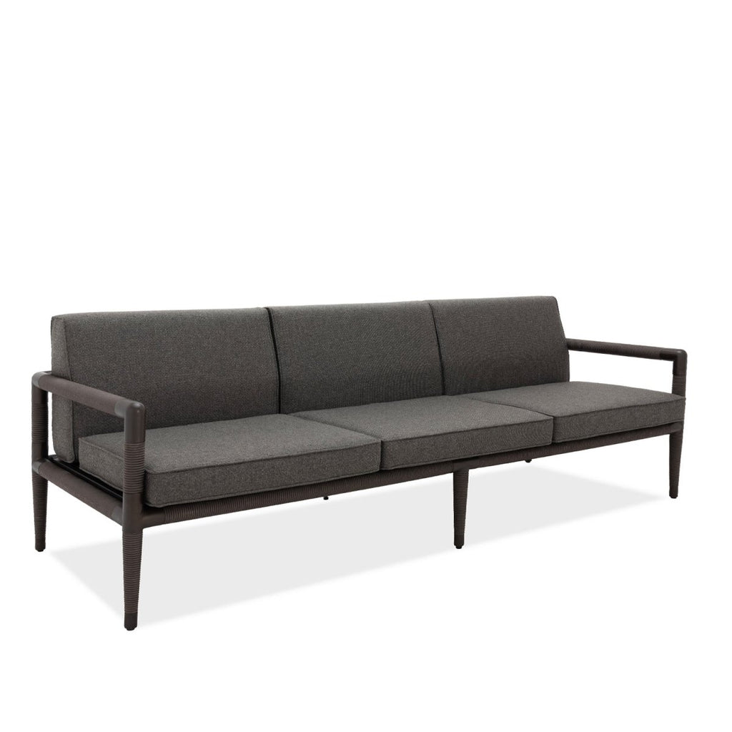 Marina 3 Seat Sofa - Espresso Rope