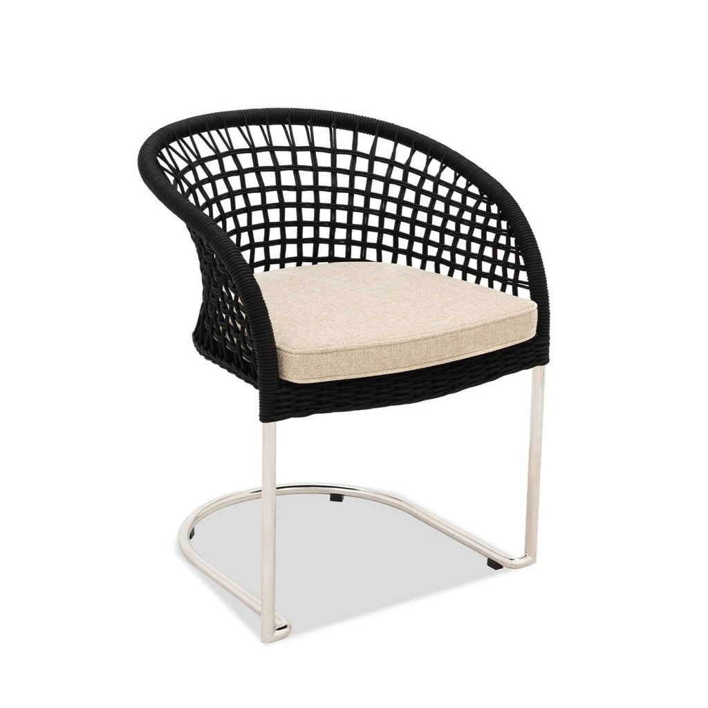 Marina Curve Chair - Black Rope