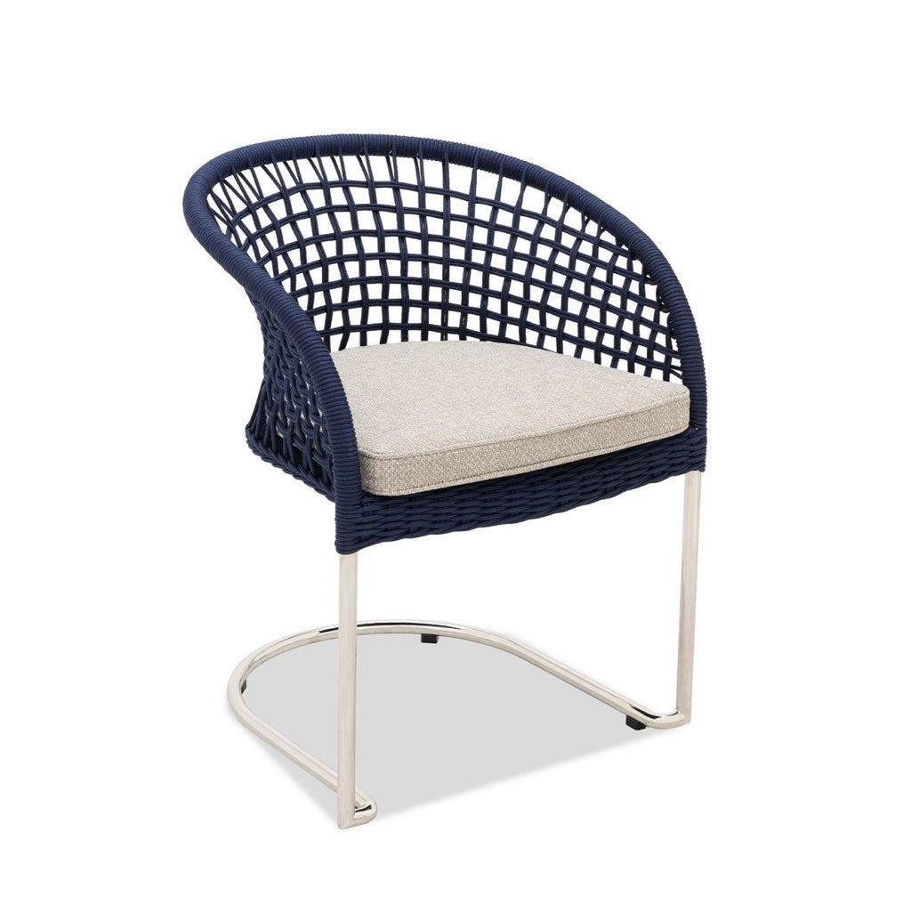 Marina Curve Chair - Blue Rope