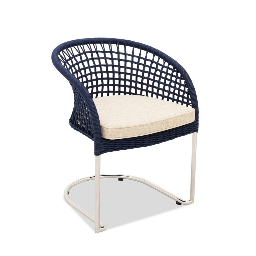 Marina Curve Chair - Blue Rope