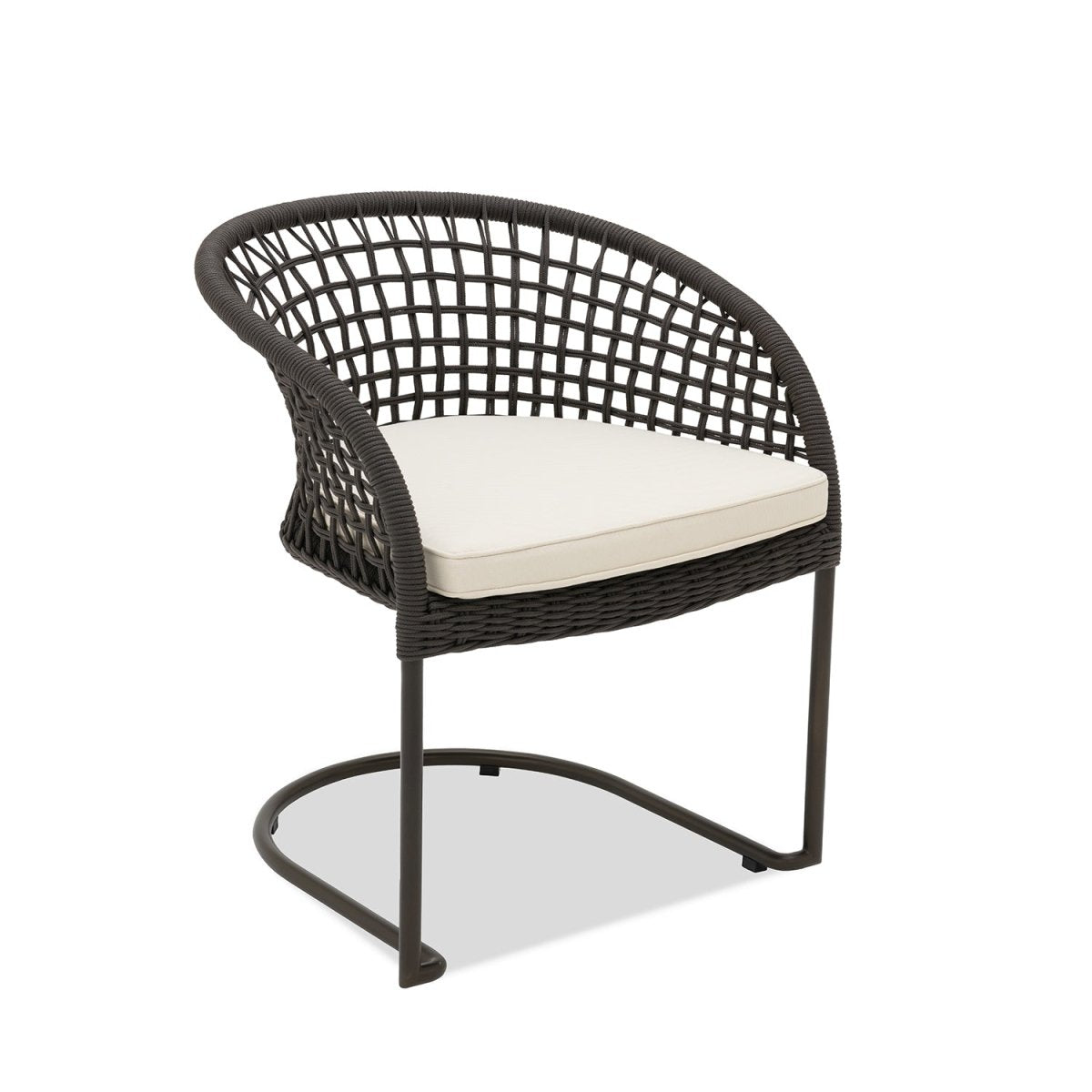 Marina Curve Chair - Espresso Rope
