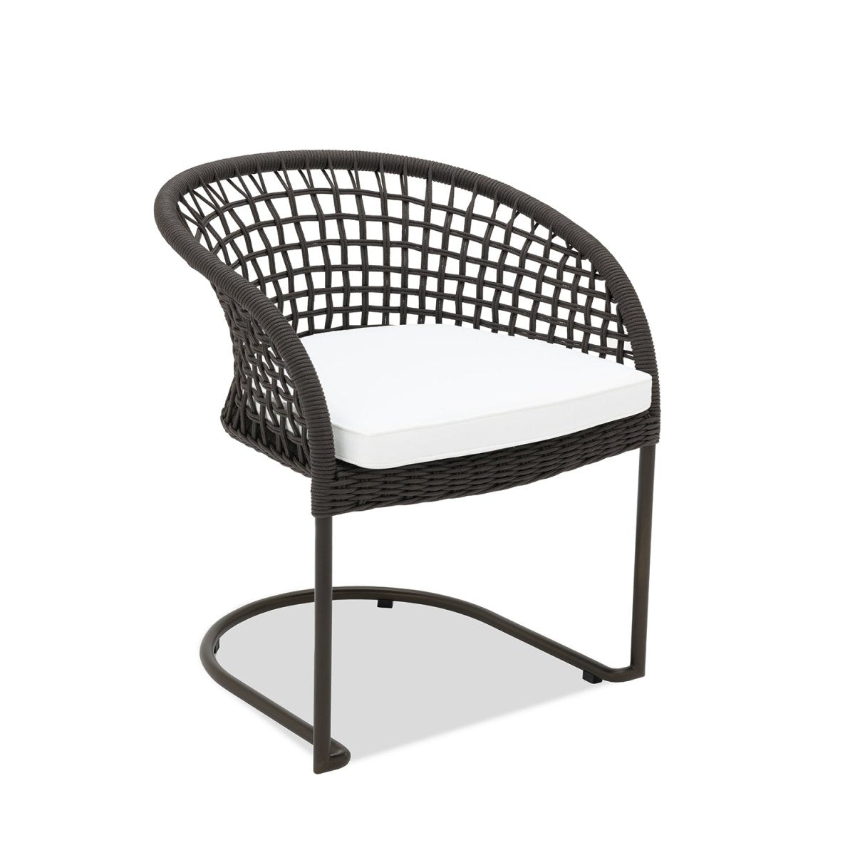 Marina Curve Chair - Espresso Rope