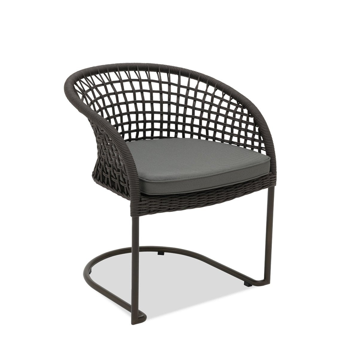 Marina Curve Chair - Espresso Rope