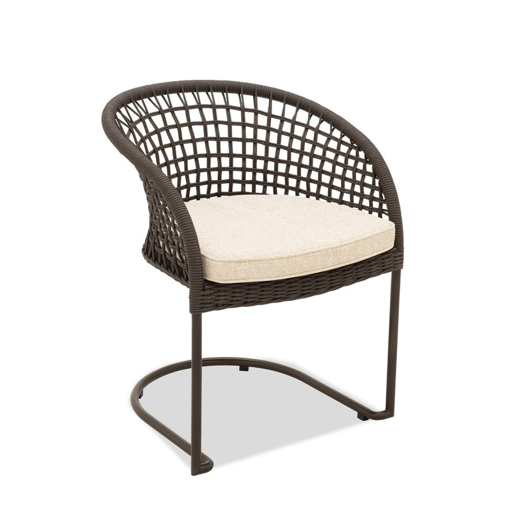 Marina Curve Chair - Espresso Rope