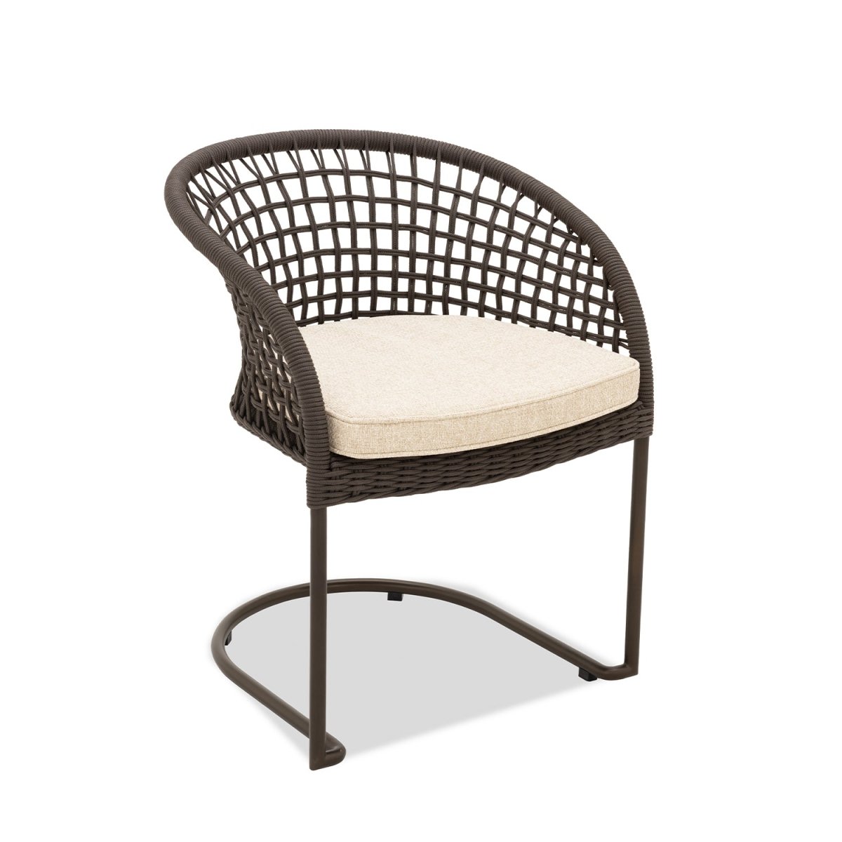Marina Curve Chair - Espresso Rope