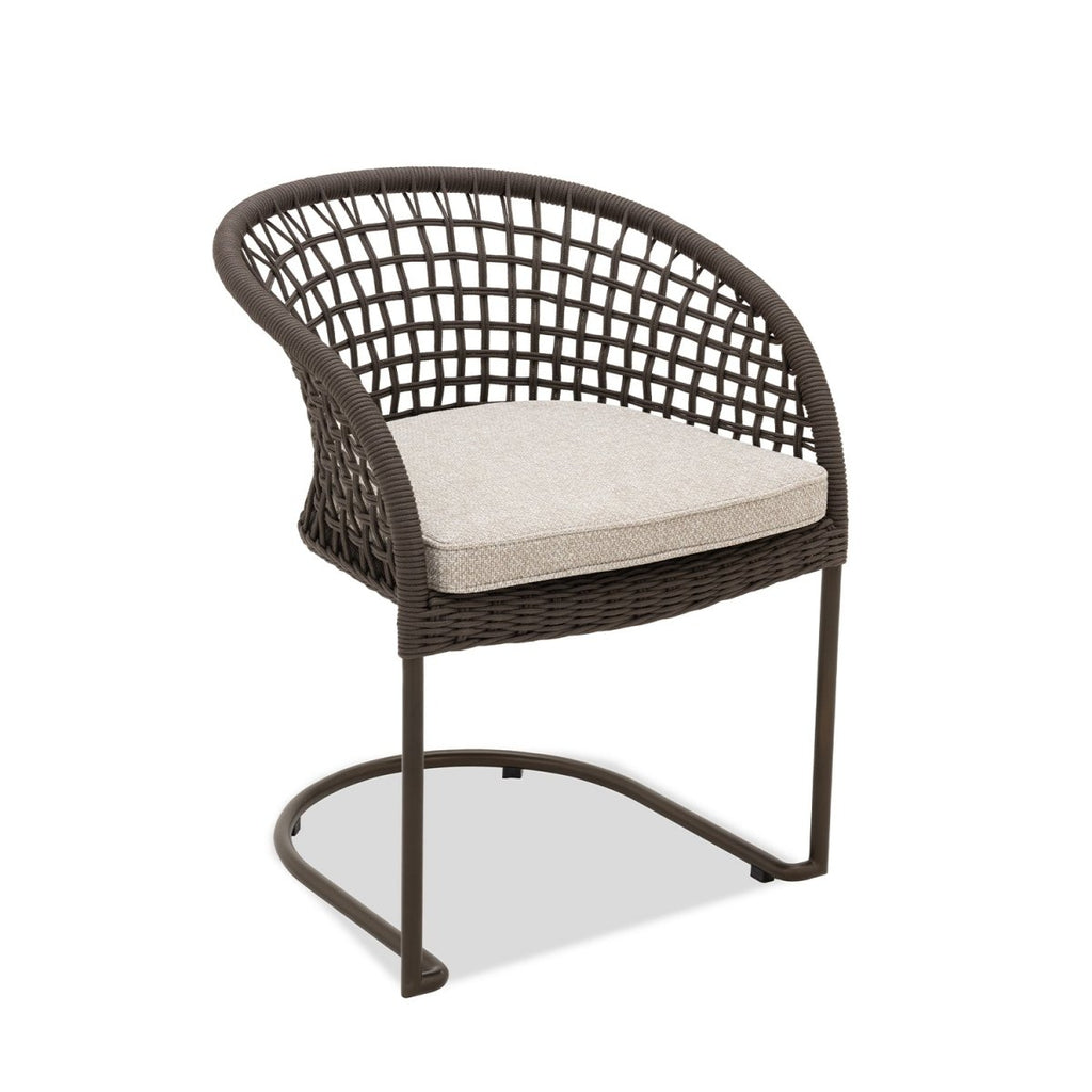 Marina Curve Chair - Espresso Rope