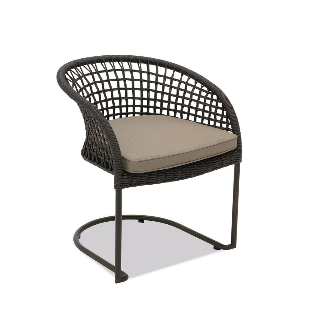 Marina Curve Chair - Espresso Rope