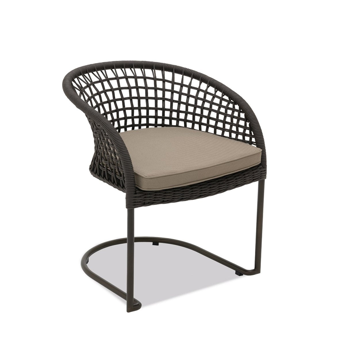 Marina Curve Chair - Espresso Rope