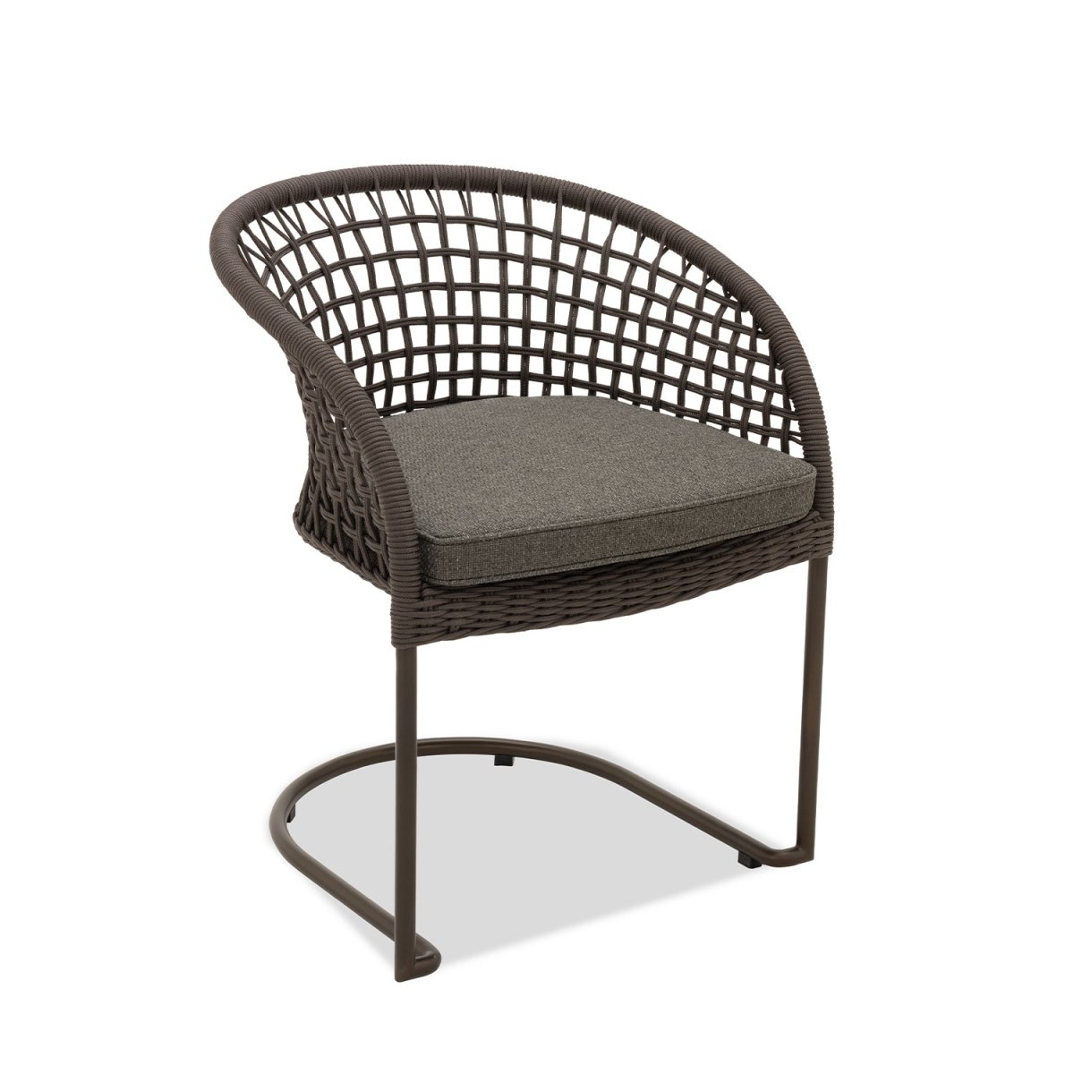 Marina Curve Chair - Espresso Rope