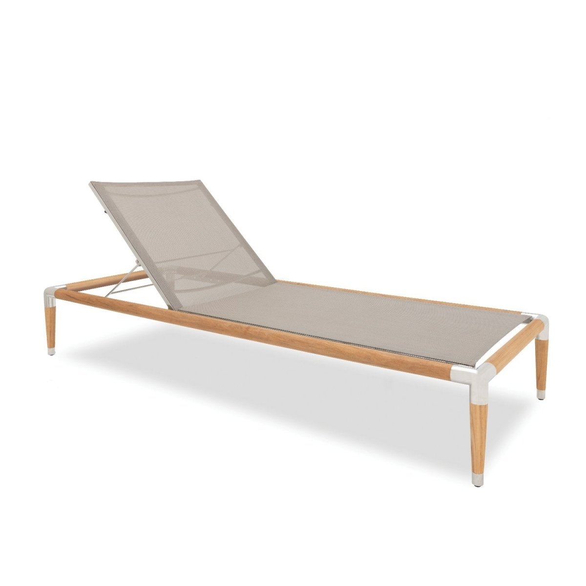 Marina sun lounger in Teak