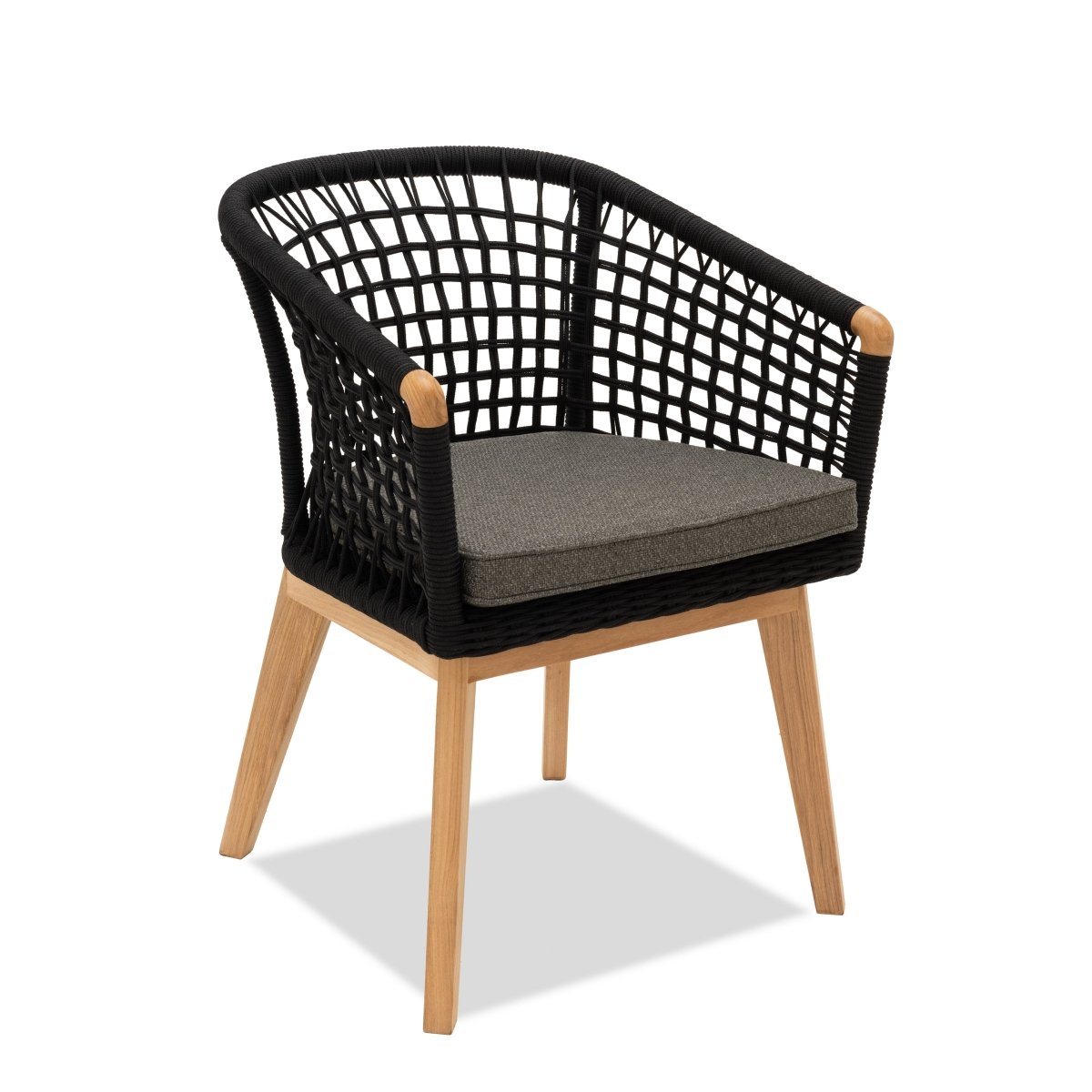 Pimlico Club Dining Carver Chair Black Rope - Main Image