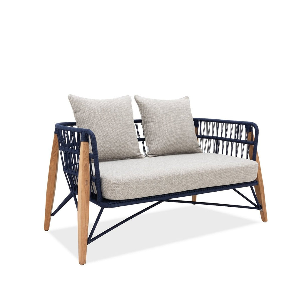 Pimlico Club Lounge | 2 Seat Sofa Blue Rope