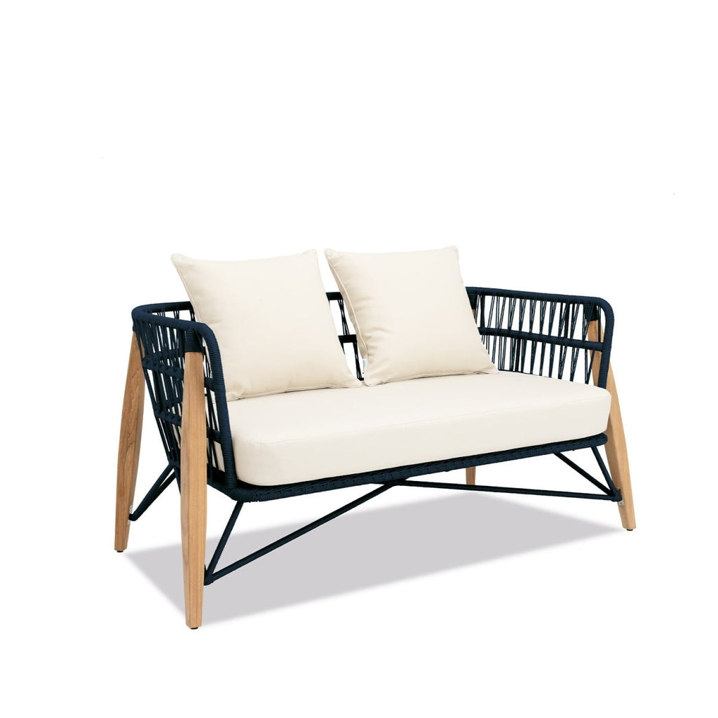 Pimlico Club Lounge | 2 Seat Sofa Blue Rope