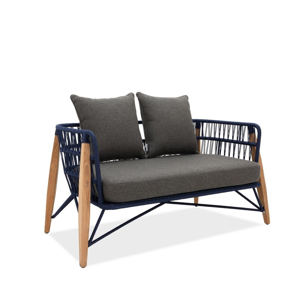 Pimlico Club Lounge | 2 Seat Sofa Blue Rope