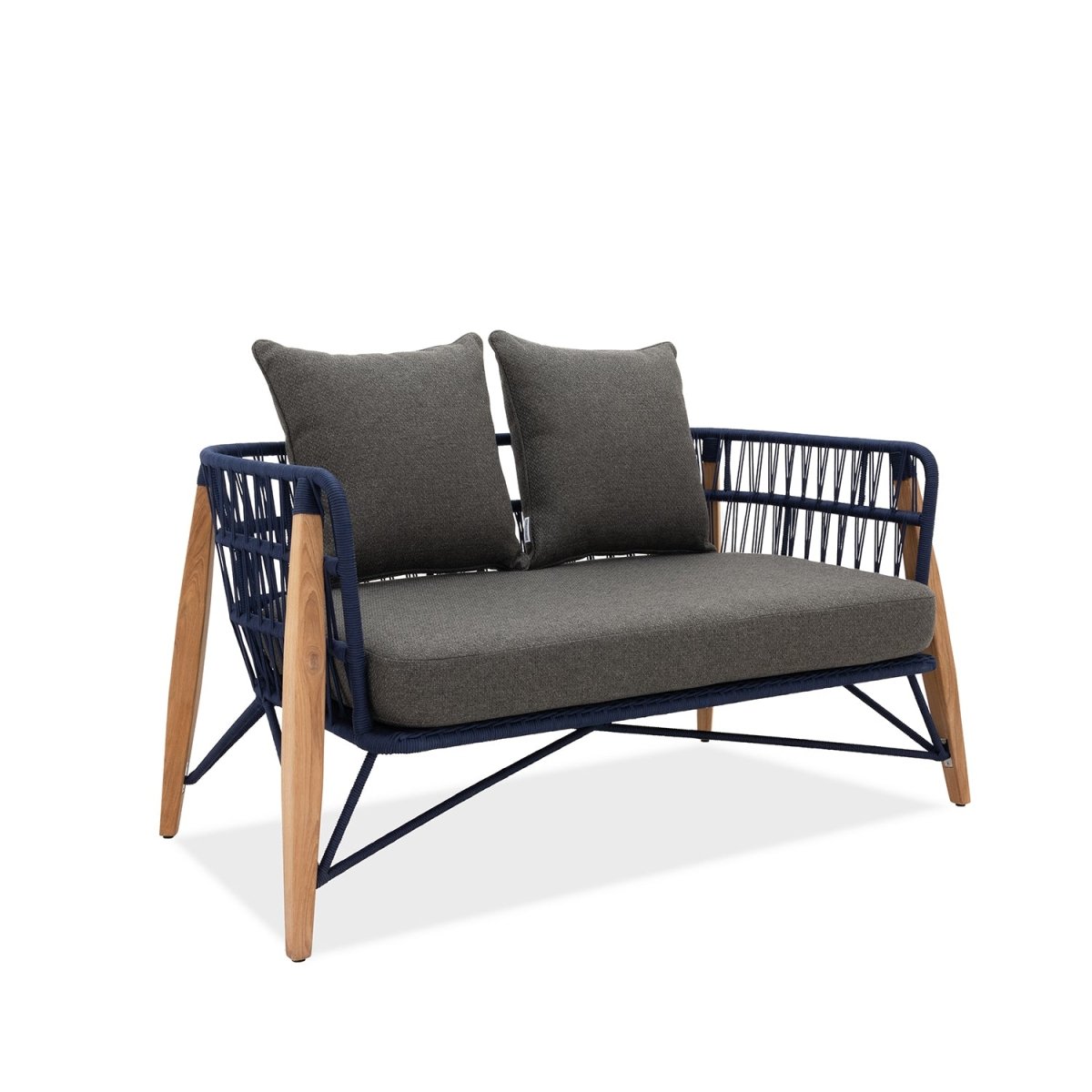 Pimlico Club Lounge | 2 Seat Sofa Blue Rope