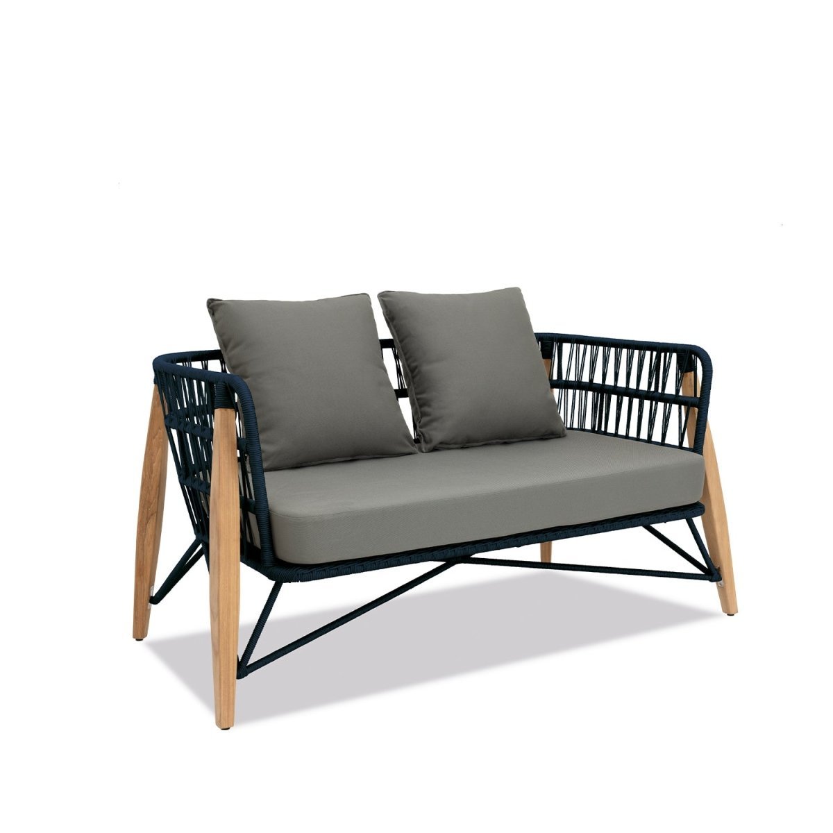 Pimlico Club Lounge | 2 Seat Sofa Blue Rope