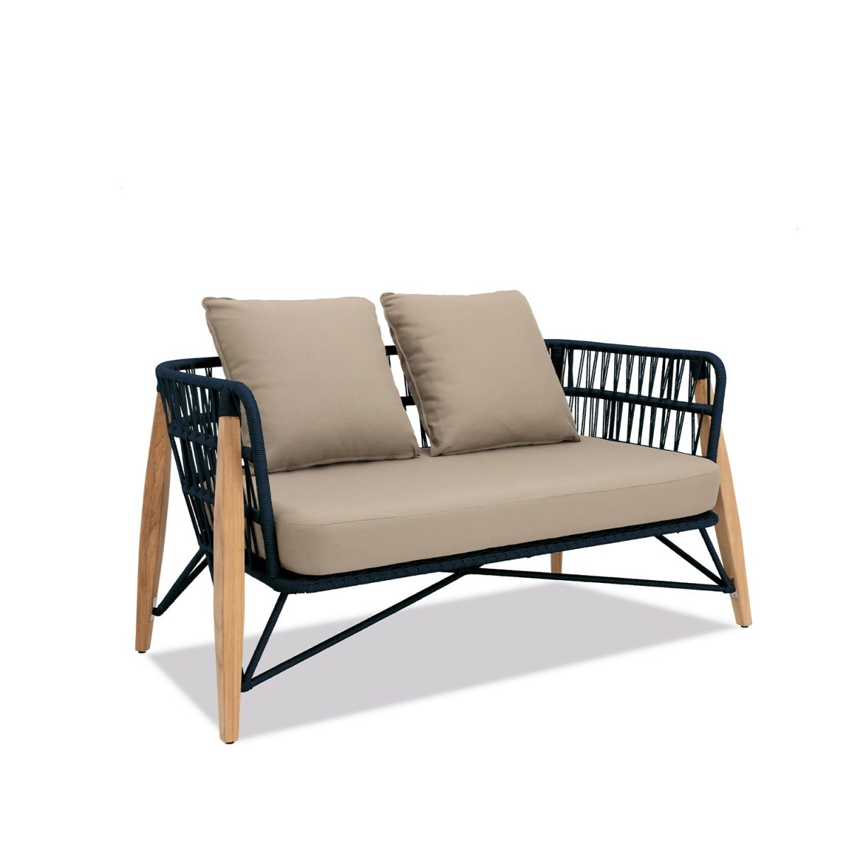 Pimlico Club Lounge | 2 Seat Sofa Blue Rope