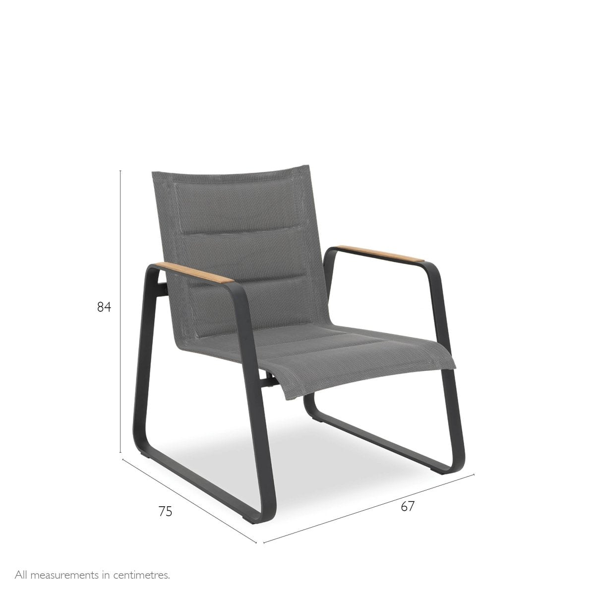 Plaza Powder-coated Armchair